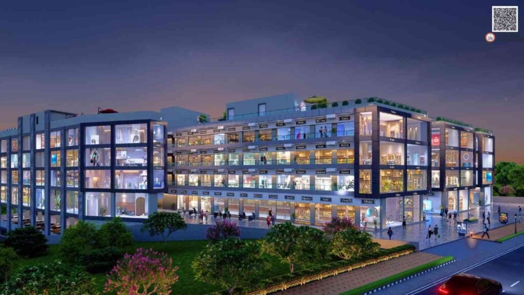 commercial office and retail shops at the atrium NIBM